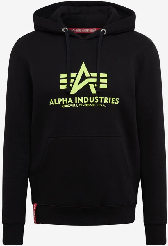 Alpha Industries Basic Hoody Neon Print Herren Hoodie für 44,90€ (statt 54€)