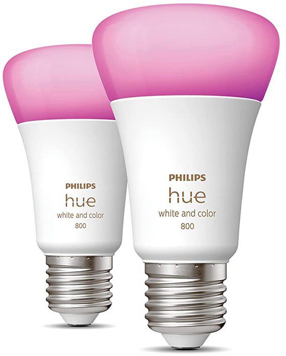 4er Philips Hue White and Color Ambiance 800 E27 mit Bluetooth für 109€ (statt 151€)