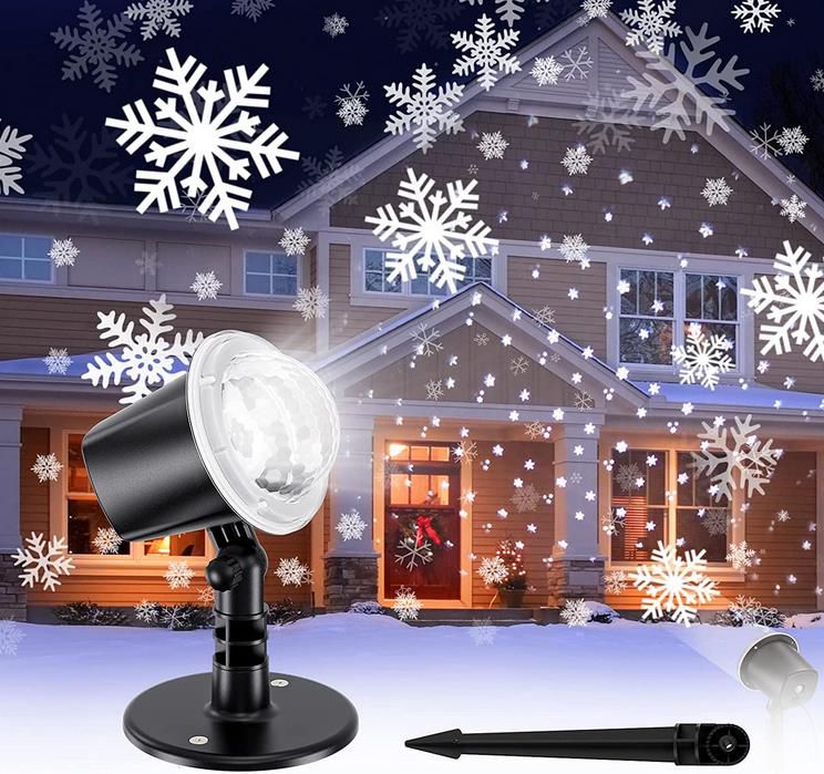 KOICAXY Weihnachtsschneeflocken Projektor für Innen und Außen für 9,99€ (statt 20€)