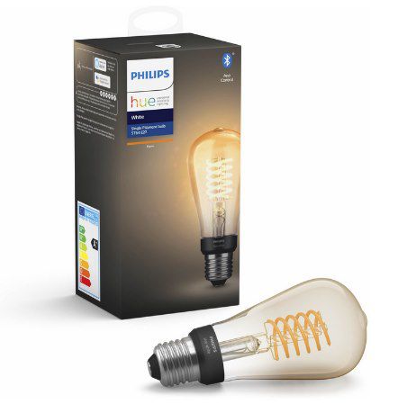 7x PHILIPS Hue White E27 Filament Bluetooth LED Lampe für 111,38€ (statt 140€)