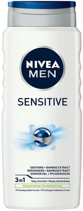 5x NIVEA MEN Sensitive Pflegedusche 500 ml für 12,60€ (statt 17€)   Prime