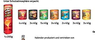Pringles Adventskalender 2021 Blau für 29,99€ (statt 35€)