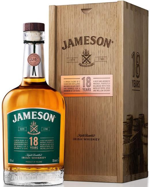Jameson 18 Jahre Limited Reserve 0,7l 40% in einer Holzbox für 147,69€ (statt 180€)