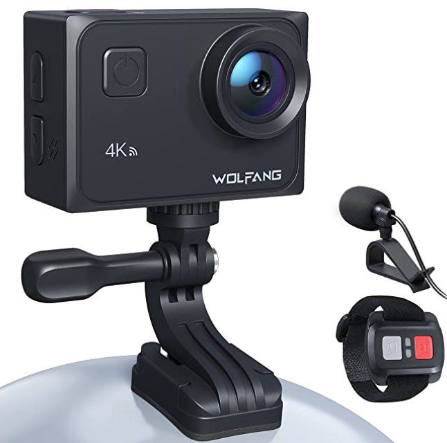 WOLFANG GA300 4k/60fps ActionCam inkl. externem Mikro für 49,99€ (statt 106€)