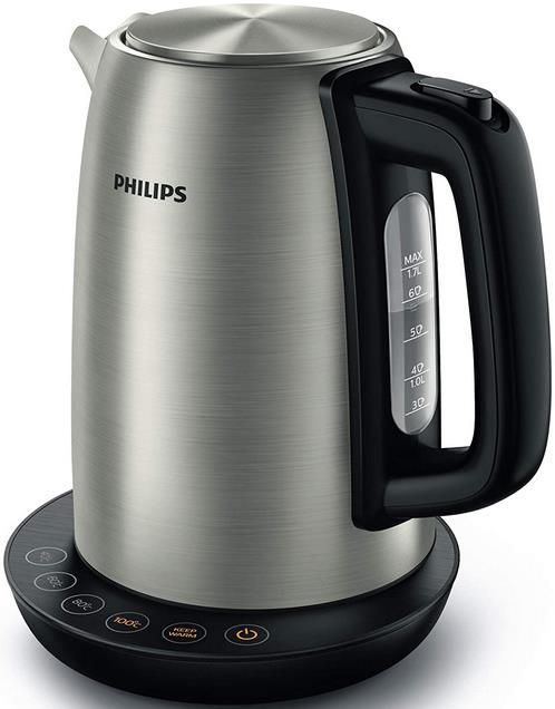Philips HD9359/90 Wasserkocher mit 2.200 Watt, 1,7 Liter und Warmhaltefunktion für 52,99€ (statt 65€)