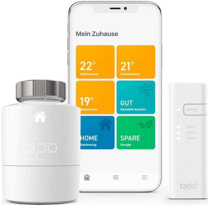 tado Smartes Heizkörper Thermostat Starter Kit V3+ für 69€ (statt 120€)