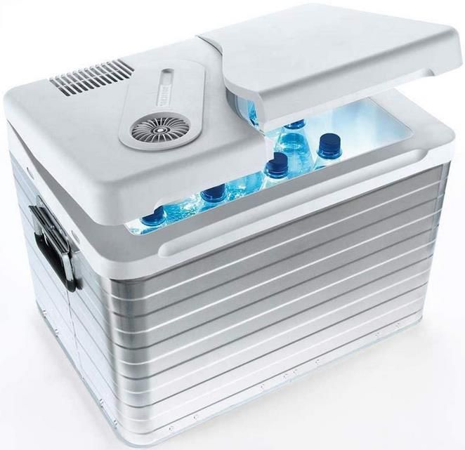 Mobicool Q40 AC/DC   Tragbare Elektrische Alu Kühlbox mit 39 Liter, 12V/230V für 116,04€ (statt 149€)