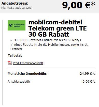 Pricedrop: Nintendo Switch + Mario Kart 8 Deluxe für 1€ + Telekom Allnet Flat mit 30GB LTE für 24,99€ mtl.