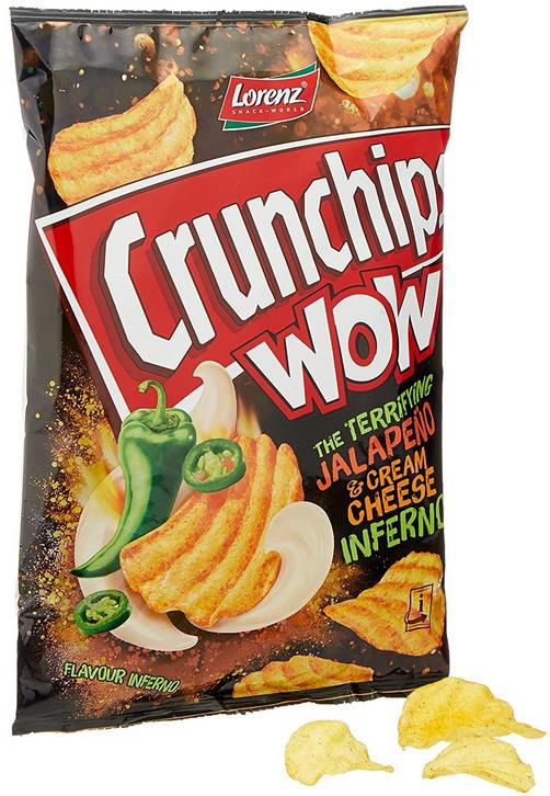 10er Pack Lorenz Snack World Crunchips WOW Jalapeño & Cream Cheese (10 x 110 g) für 8,99€ (statt 14€)   Prime