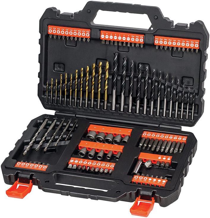 Black+Decker Bohrer  und Schrauberbit Set 109 teilig für 19,99€ (statt 29€)   Prime