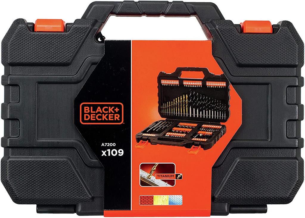 Black+Decker Bohrer  und Schrauberbit Set 109 teilig für 19,99€ (statt 29€)   Prime