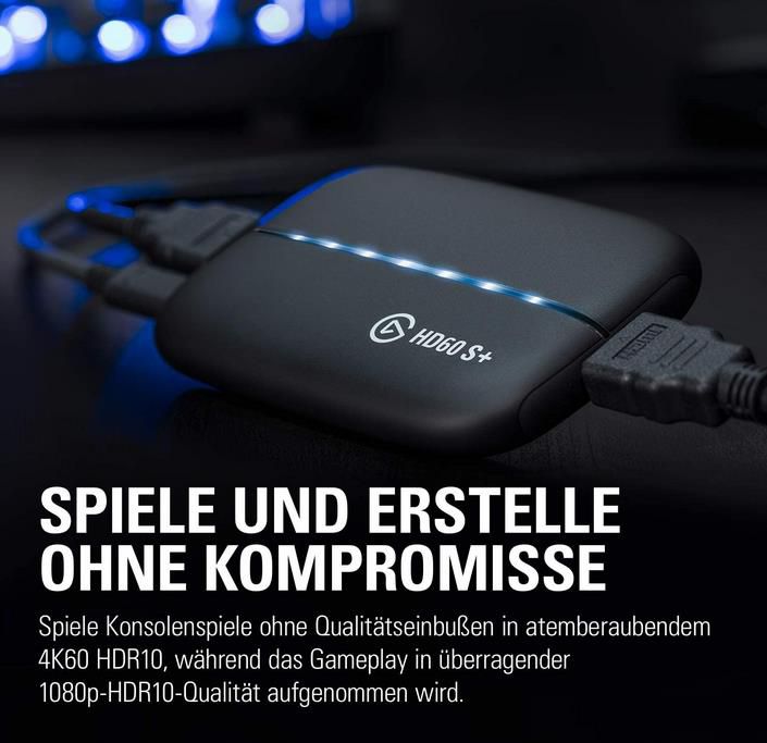 Elgato HD60 S + Aufnahmekarte mit Full HD und 4K für 129,99€ (statt 149€)