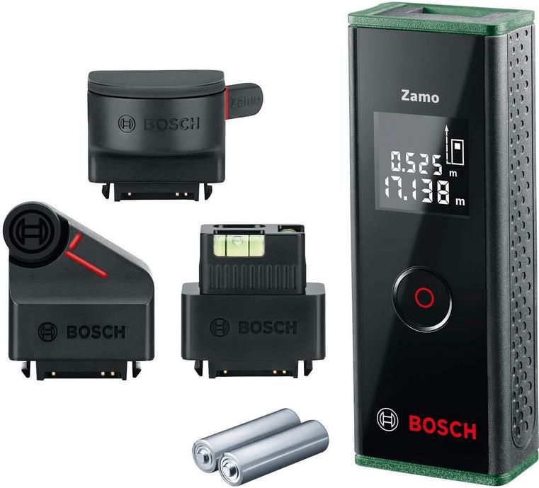 Bosch Zamo 3   Laser Entfernungsmesser mit drei Adaptern für 59,25€ (statt 77€)