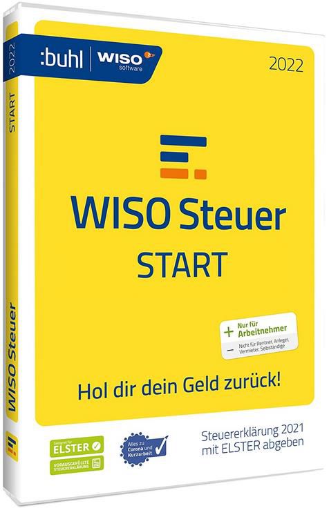 WISO Steuer Start 2022   Steuerjahr 2021 für 13,99€ (statt 18€)   auch als Download!