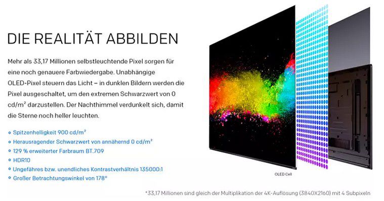 COOCAA 55S8M OLED UHD SMART TV mit 55 Zoll & Android 10 für 739€ (statt 822€)