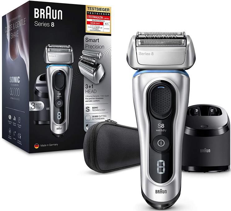 Braun Series 8 Rasierer mit 3+1 Scherkopf für 174,99€ (statt 215€)