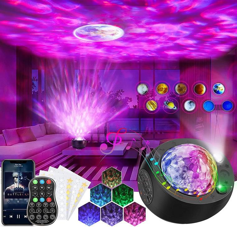 ‎AMBOTHEpro   LED Sternenhimmel Projektor mit Fernbedienung und Lautsprecher für 15,99€ (statt 32€)