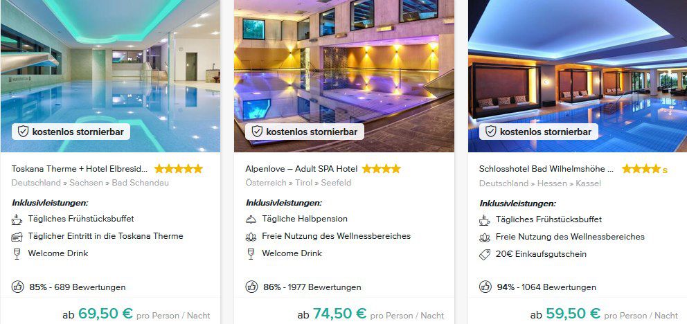 Travelcircus: 11,11% Rabatt zum Singels Day z.B. 2 ÜN in 4* Hotel Elbresidenz inkl. tgl. Thermeneintritt + Wellness für 123,50€ p.P.