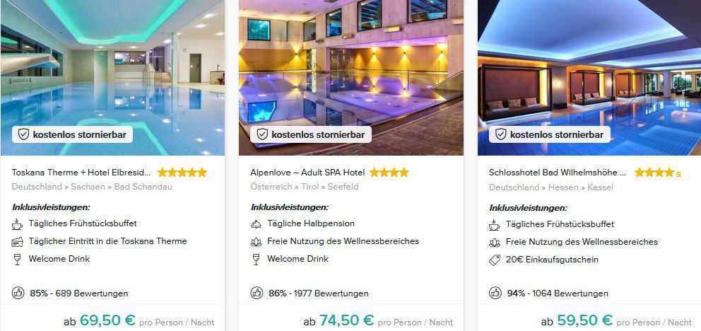 Travelcircus: 11,11% Rabatt zum Singels Day z.B. 2 ÜN in 4* Hotel Elbresidenz inkl. tgl. Thermeneintritt + Wellness für 123,50€ p.P.