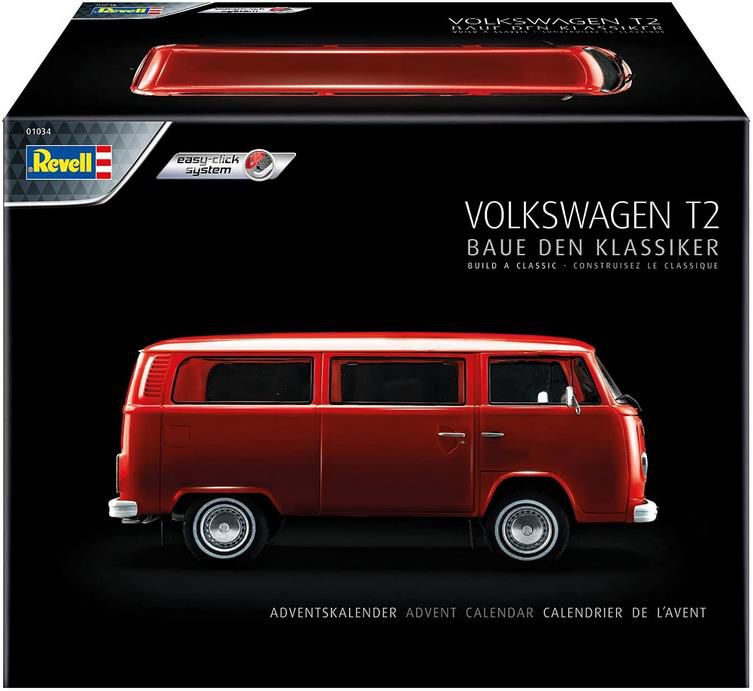 Revell 1034   Volkswagen VW T2 Bus Adventskalender für 18€ (statt 25€)   Prime