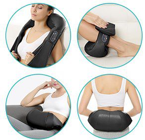 Kebor Nackenmassagegerät mit 3 Geschwindigkeiten & 3D Rotation für 29,94€ (statt 39€)