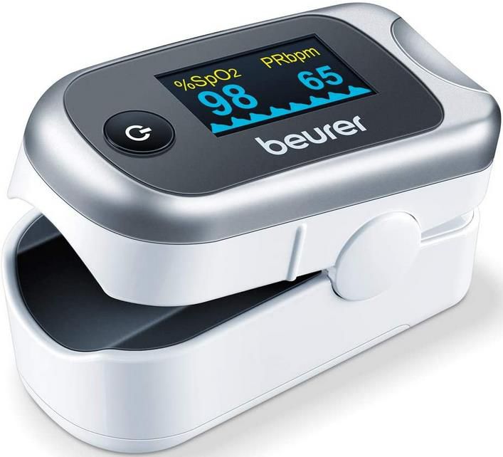 Beurer PO 40 Pulsoximeter    Sauerstoffsättigung, Herzfrequenz und Perfusions Index für 27,99€ (statt 38€)   Prime