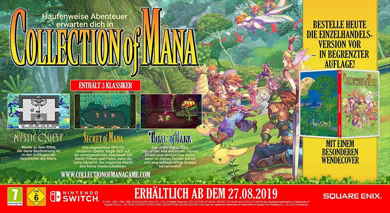 Collection of Mana (Switch)   3 Games für 17,99€ (statt 24€)   Prime