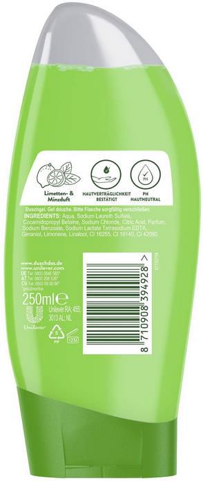 6er Pack Duschdas Duschgel Limette und Minze ab 4,22€ (statt 8€)
