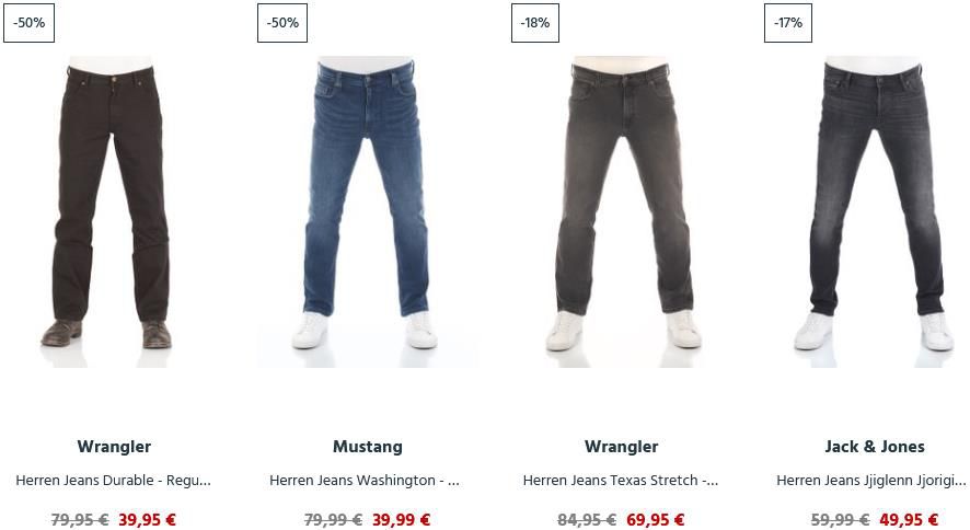 Jeans Direct: Singles Day   11% Extra Rabatt auf ALLES! z.B. Mustang Herren Jeans Frisco für 40,58€ (statt 60€)