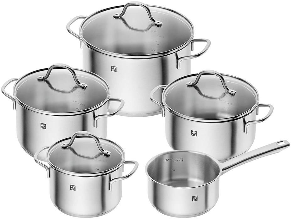 Zwilling Flow Kochtopf Set, 5 tlg. mit 4 Deckel für 119,99€ (statt 149€)