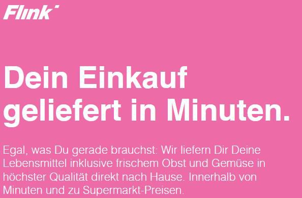 Flink.de: Rabattgutscheine in Höhe von 10€ für den nächsten Einkauf