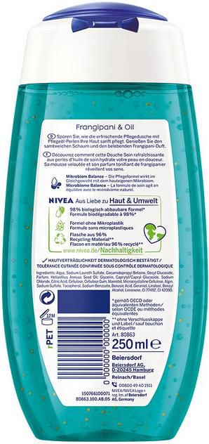 4x NIVEA Pflegedusche Frangipani & Oil (250 ml) für 4,21€ (statt 8€)   Prime