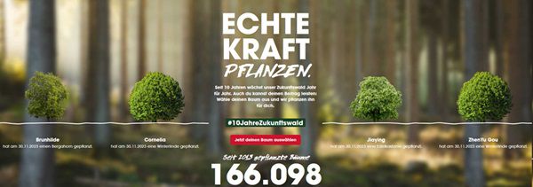 Gratis: Mit Gerolsteiner einen Baum pflanzen