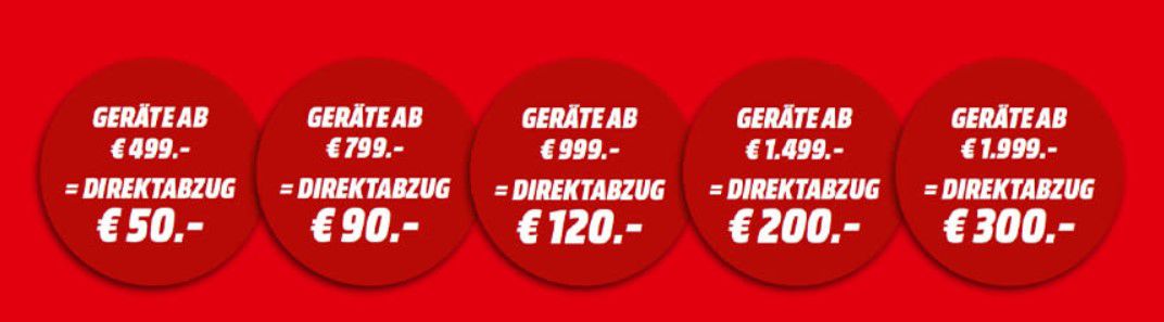 Saturn & Media Markt: Cyber Monday gestartet! Ausgewählte Artikel mit bis zu 300€ direkt Rabatt