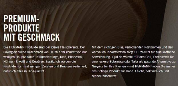 Fleischfreie Produkte von Hermann kostenlos ausprobieren