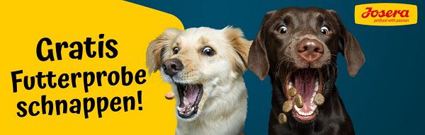 Josera: 2 kostenlose Hundefutterproben und 5€ Gutschein
