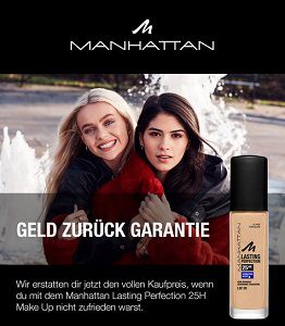 Make Up von Manhattan ausprobieren   bei Unzufriedenheit Geld zurück