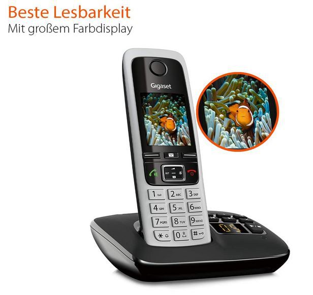GIGASET C 430 A Dect Schnurlos Telefon mit AB für 39€ (statt 46€)