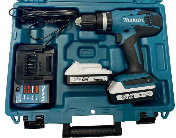 Makita HP457DWE Schlagbohrschrauber 18v + 2x 1,5AH Akku + Ladegerät für 109,95€ (statt 120€)