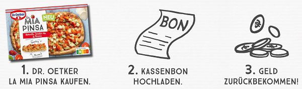 Dr. Oetker: La Mia Pinsa ausprobieren - bei Unzufriedenheit Geld zurück