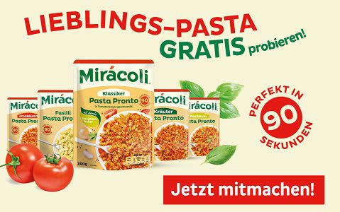 Mirácoli® PASTA PRONTO kostenlos ausprobieren