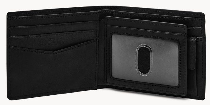 Fossil Bifold Everett Geldbörse mit großen Münzfach in braun oder schwarz für je 30,60€ (statt 49€)