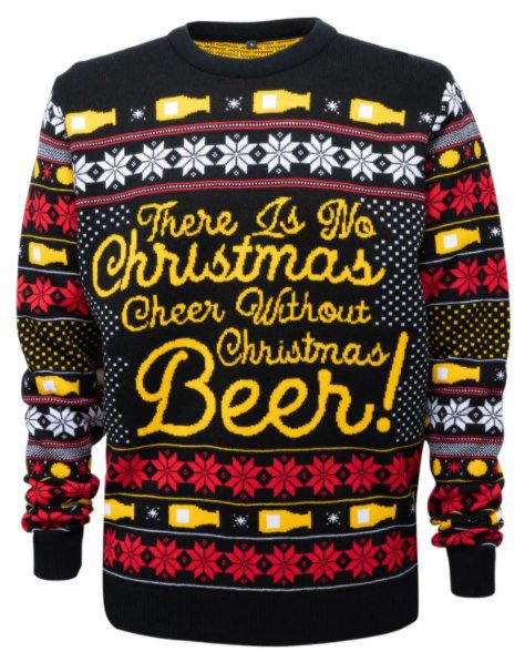 60% Rabatt auf verschiedene Weihnachts Strickpullover bei Zavvi, z.B. Novelty Christmas Beer Jumper für 19,78€