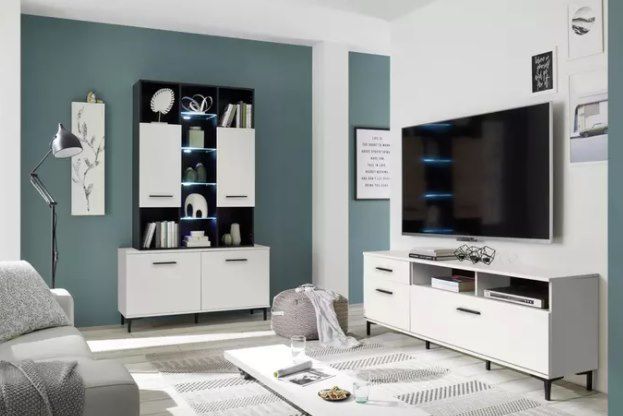 Modern Living Wohnwand mit LED Beleuchtung ab 209,30€ (statt 349€)