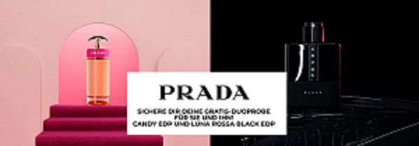 Gratis: Duftproben von Prada Candy EDP und Luna Rossa Black EDP abholen