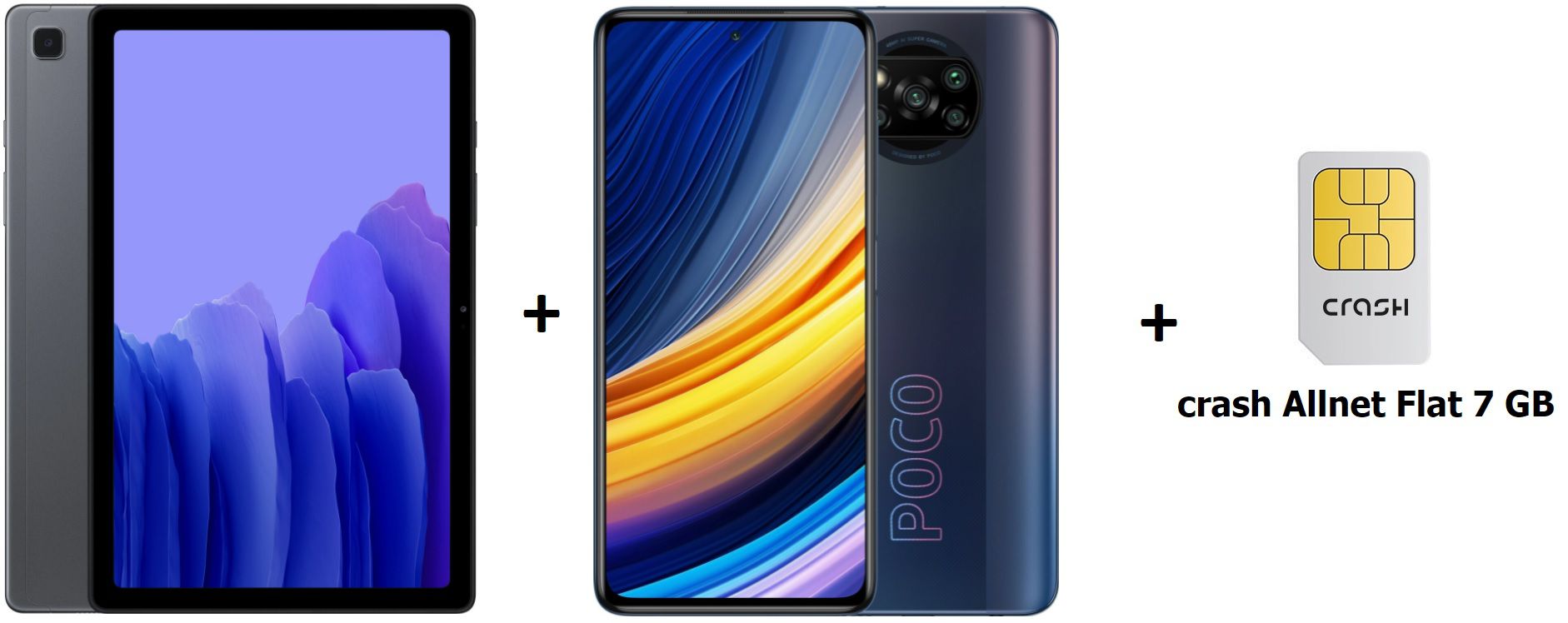 Xiaomi Poco X3 Pro mit 256GB + Samsung Galaxy Tab A7 WiFi (Neuware)   mit crash Allnet Flat 7GB (Vodafone) für monatlich 19,99€