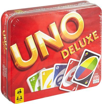 Mattel Games UNO Deluxe in Metallbox für 10,49€ (statt 17€)