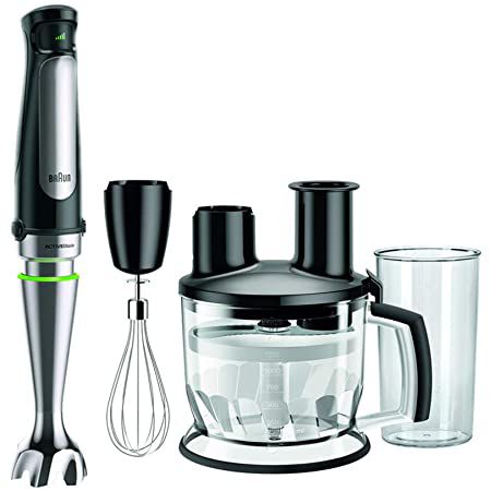 Braun Multiquick 7 MQ 7075X Stabmixer mit Schneebesen, Mix  & Messbecher für 85,98€ (statt 95€)