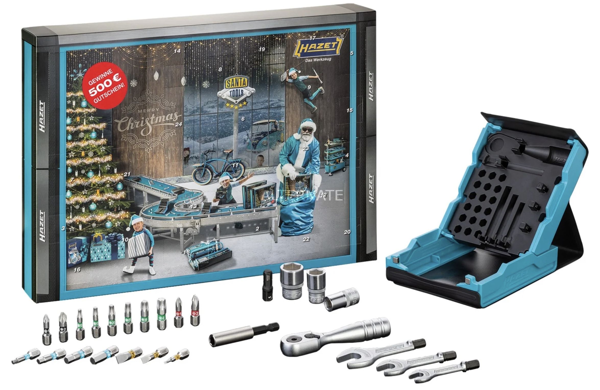 Hazet Adventskalender Santa Tools 2021 Werkzeug Set für 39,99€ (statt 52€)