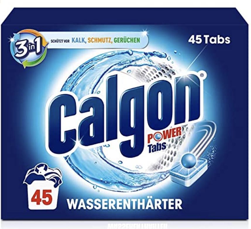 5x 45er Pack Calgon 3 in 1 Power Tabs Wasserenthärter ab 27,16€ (statt 50€)   Sparabo